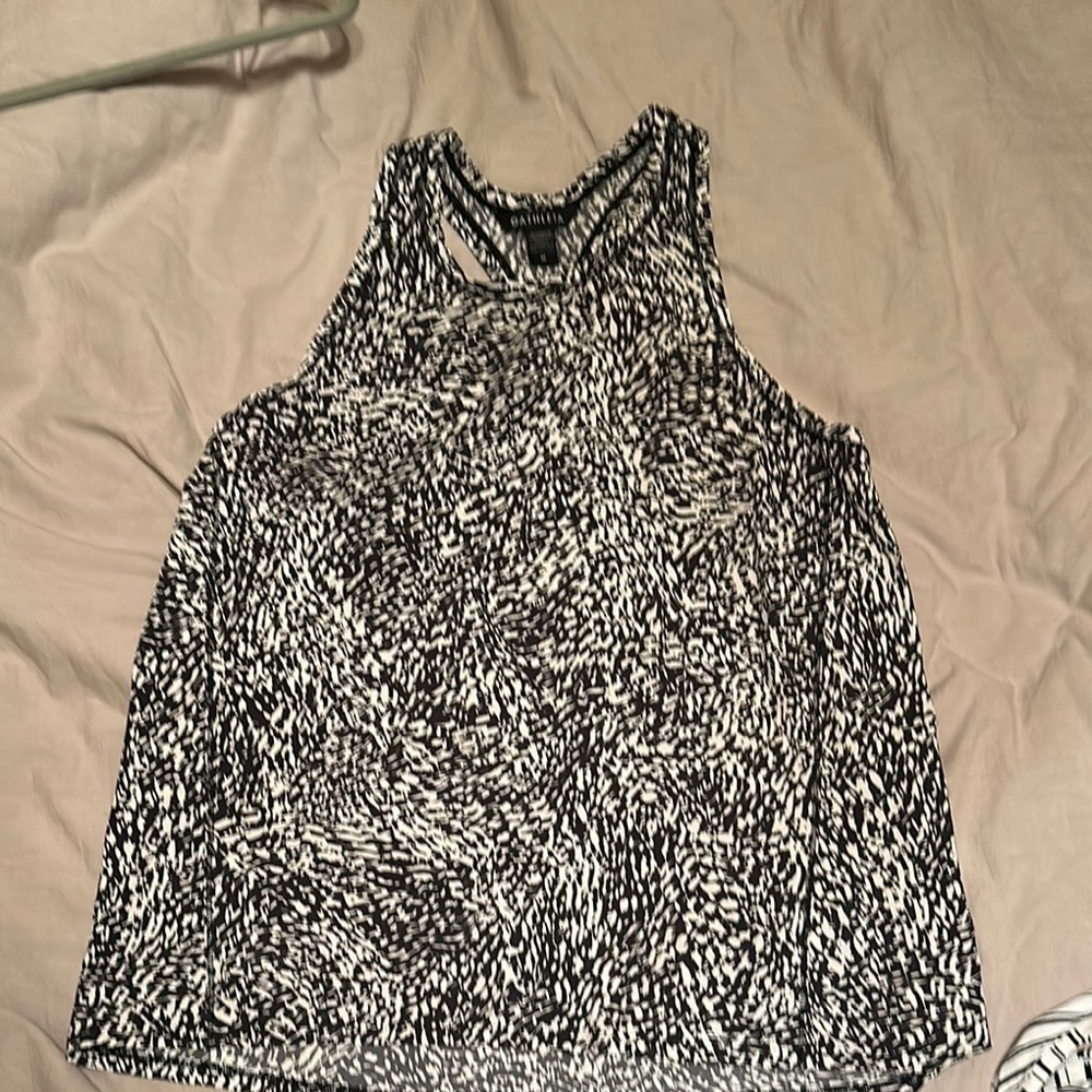 Althleta Black and White Patterned Women's Top